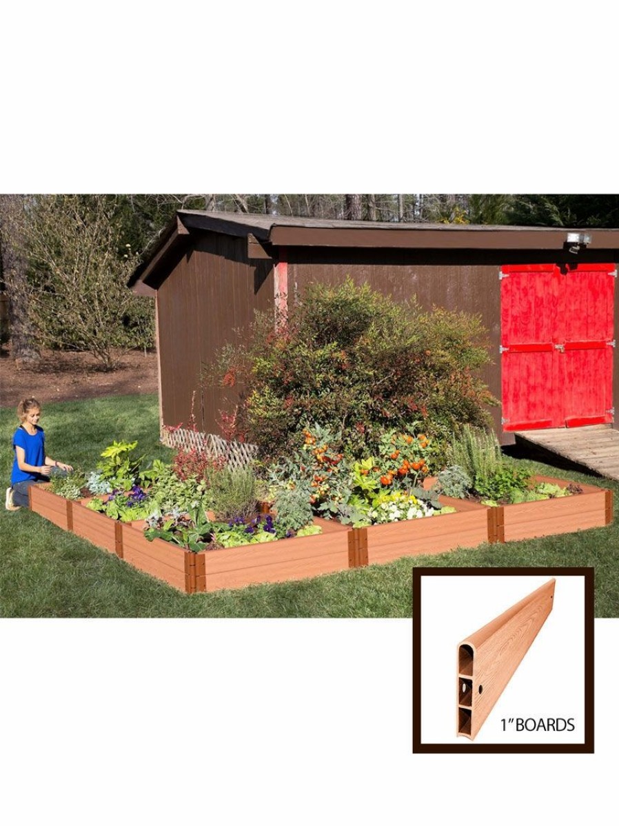 Planters & Raised Beds * | Gsc L-Shaped Composite Raised Bed, 12'X12 With 1 Boards