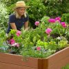 Planters & Raised Beds * | Gsc Classic Sienna Composite Raised Bed, 11 High With 2 Board