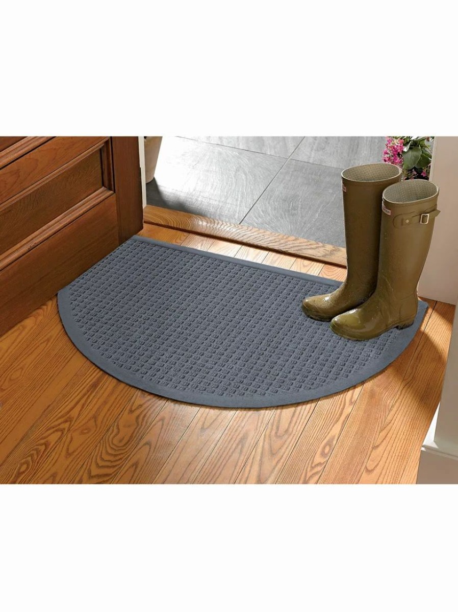 Home & Kitchen * | Gsc Squares Water Glutton Half-Round Doormat, 24 X 39