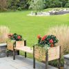 Planters & Raised Beds * | Gsc Elevated Cedar Planter Bench Kit, Natural, 90