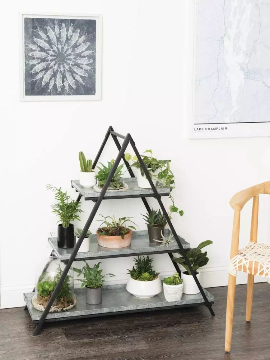 Home & Kitchen * | Gsc Deluxe A-Frame Plant Stand