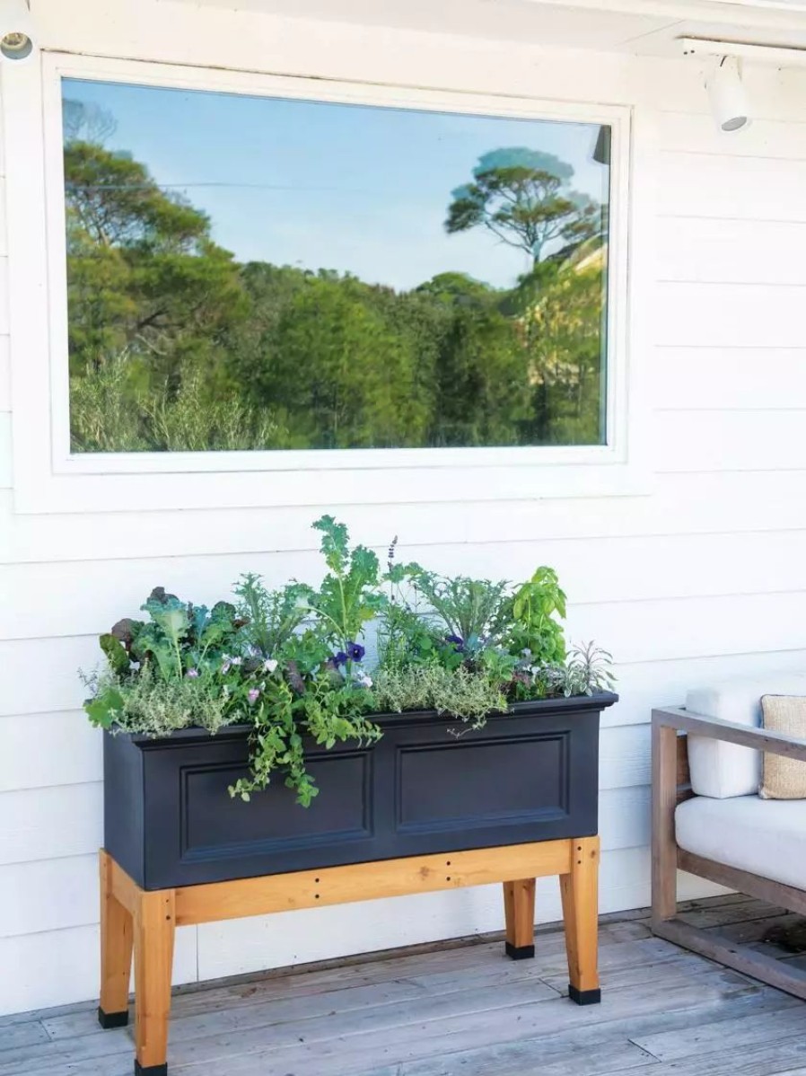 Planters & Raised Beds * | Gsc Fairfield Self-Watering Elevated Garden Bed