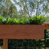 Planters & Raised Beds * | Gsc Veradek Metallic Series Corten Steel Railing Planters