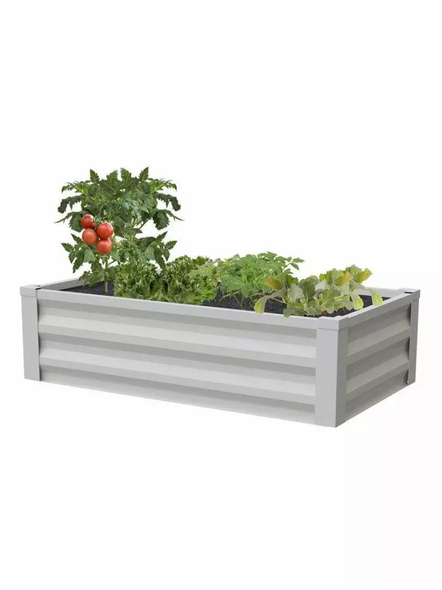 Planters & Raised Beds * | Gsc Powder-Coated Metal Raised Garden Bed, 24 X 48