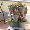 Planters & Raised Beds * | Gsc Trifoglio 3-Tier Planter On Wheels