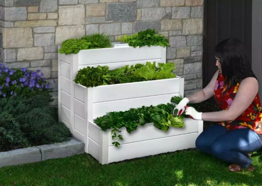 Planters & Raised Beds * | Gsc Cascading Keyhole Garden Bed