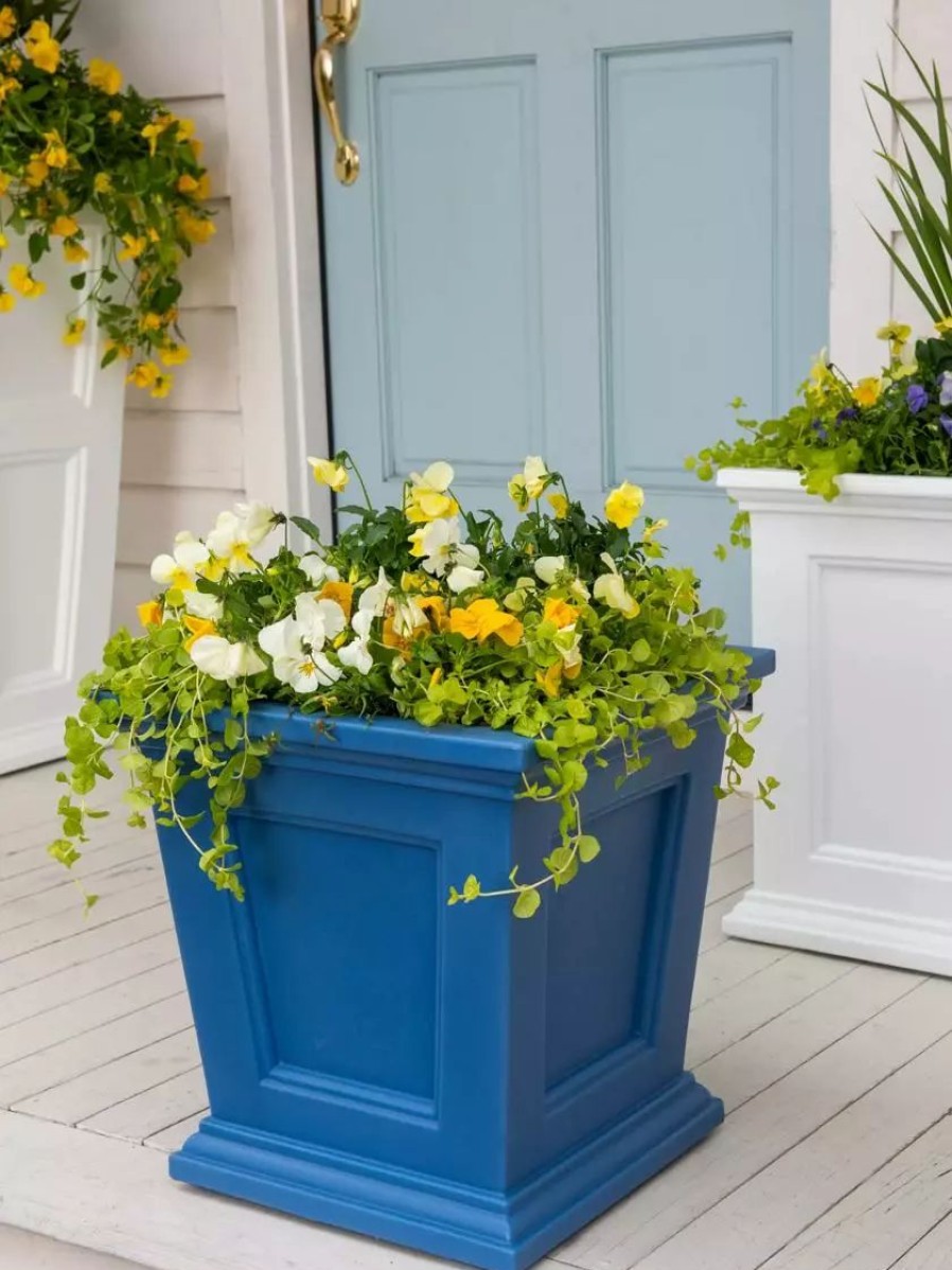 Planters & Raised Beds * | Gsc Fairfield Self-Watering Square Planter, 16" X 16"