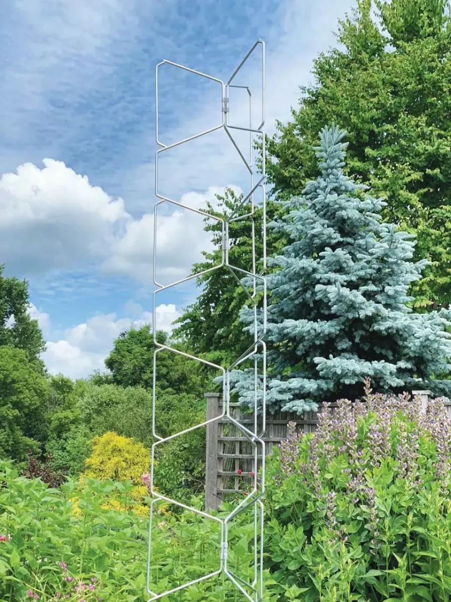 Plant Supports * | Gsc Vertex Universal Tall Tower Natural Aluminum