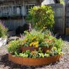 Planters & Raised Beds * | Gsc Birdies Corten Steel Round Raised Bed, Large, Low