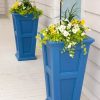 Planters & Raised Beds * | Gsc Fairfield Self-Watering Tall Patio Planters, 28"