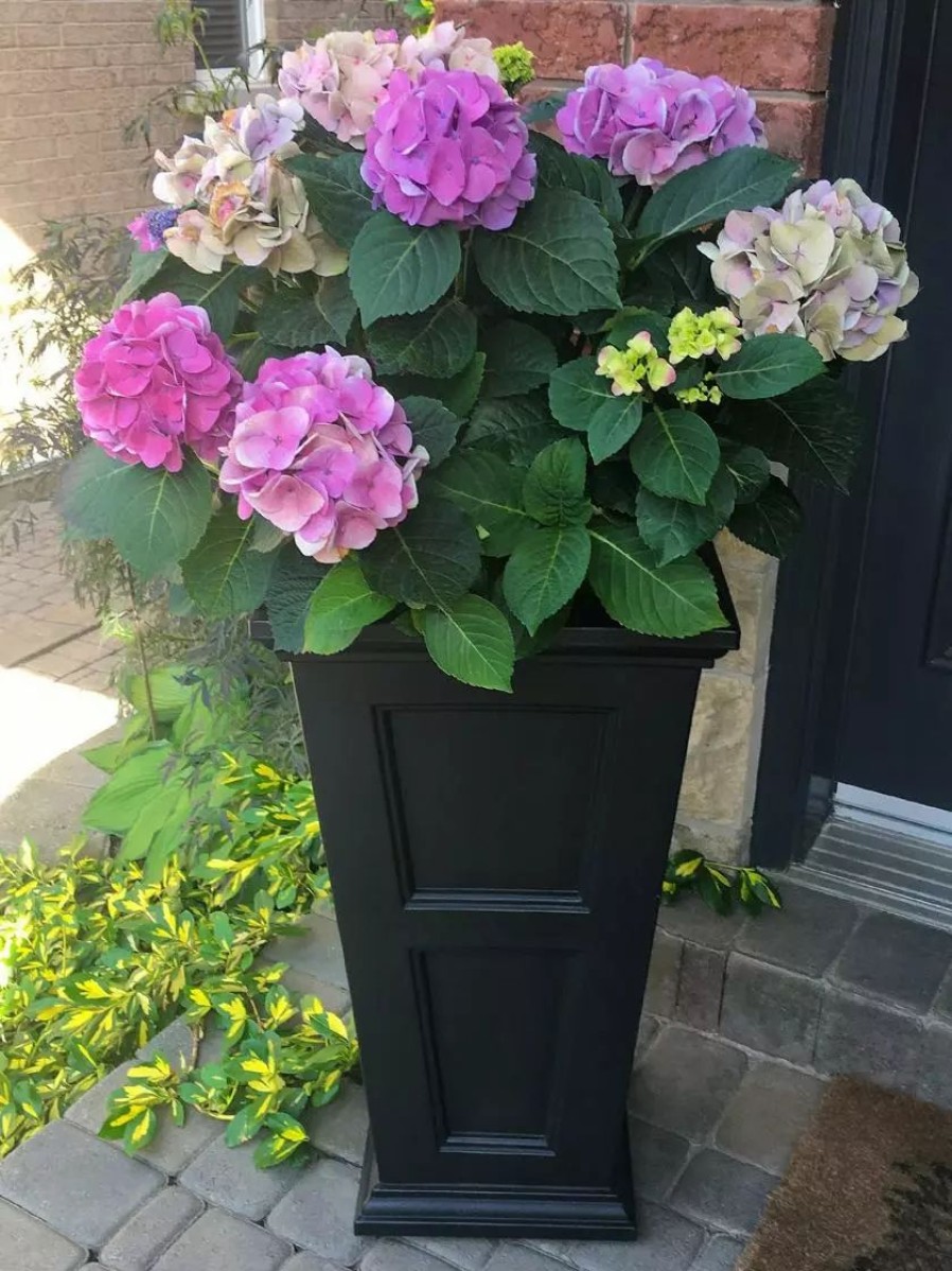 Planters & Raised Beds * | Gsc Fairfield Self-Watering Tall Patio Planters, 28"