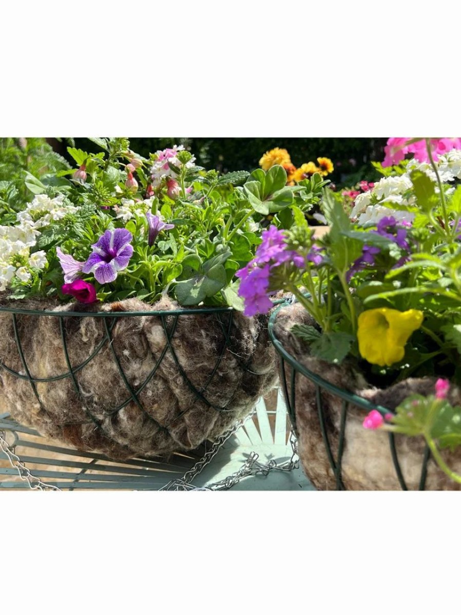 Garden Tools * | Gsc Hortiwool Hanging Basket Liner, Set Of 2