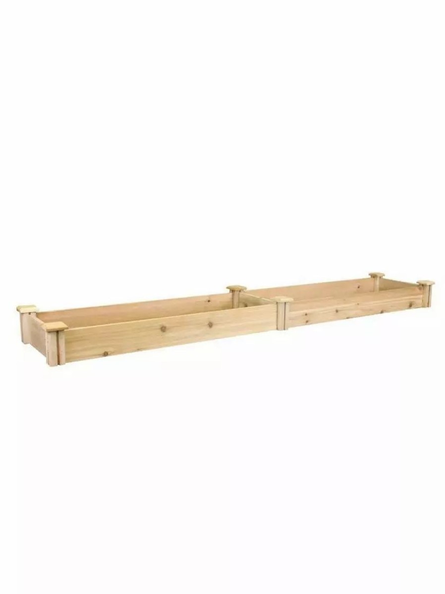 Planters & Raised Beds * | Gsc Premium Cedar Raised Garden Bed, 16 X 96