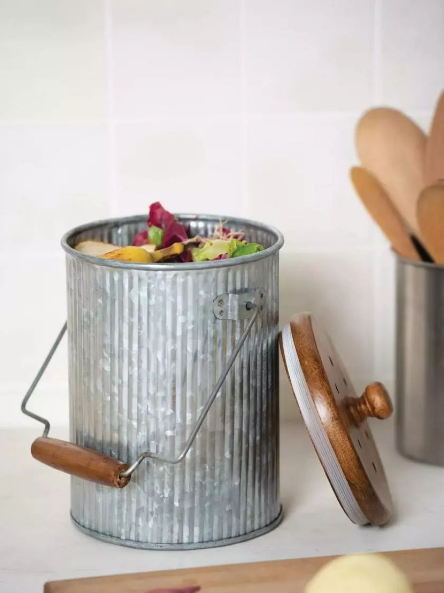 Home & Kitchen * | Gsc Galvanized Compost Pail