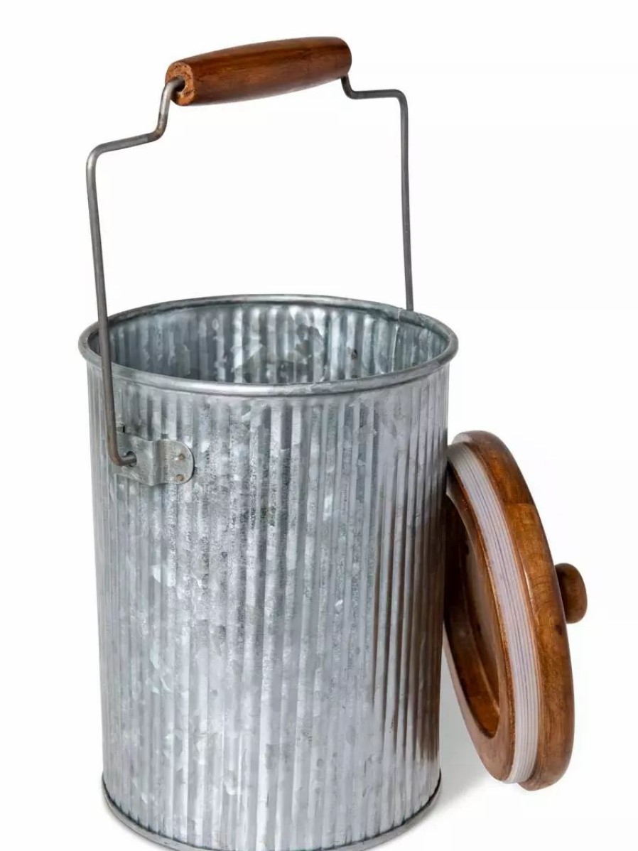 Home & Kitchen * | Gsc Galvanized Compost Pail