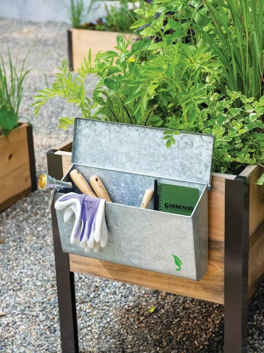 Garden Tools * | Gsc Galvanized Garden Tool Storage Box