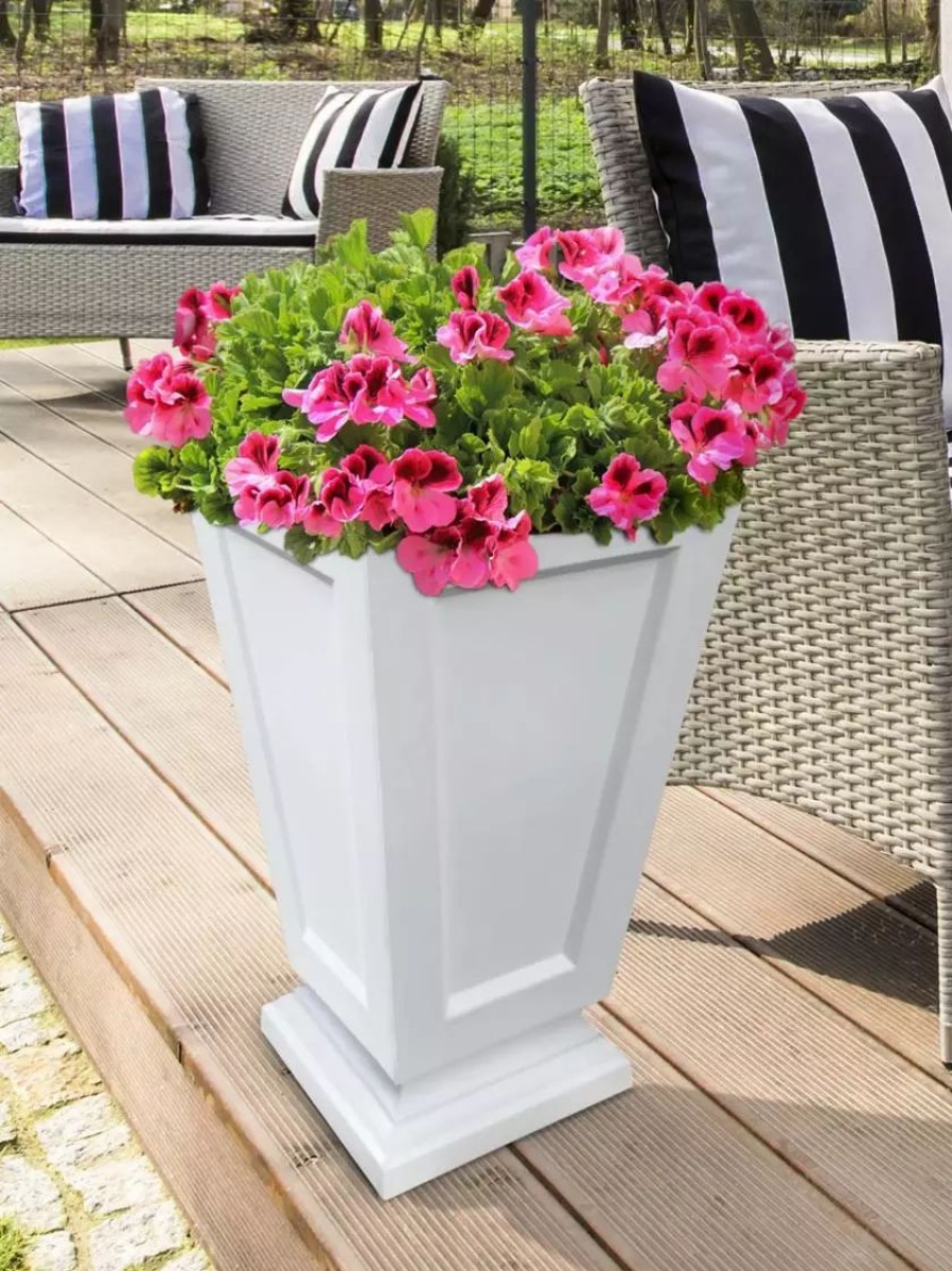 Planters & Raised Beds * | Gsc Kensington Self-Watering Tall Patio Planter, 25