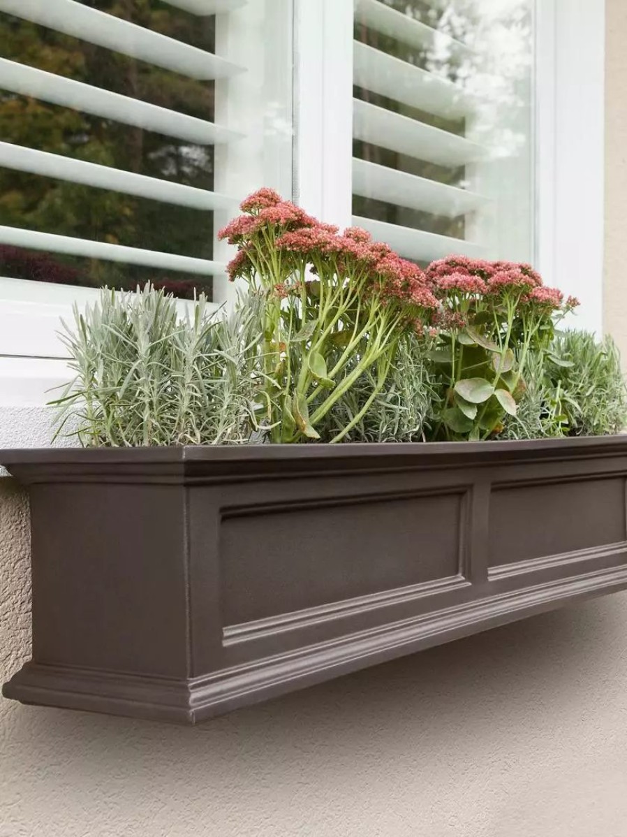 Planters & Raised Beds * | Gsc Fairfield Self-Watering Window Box, 4'