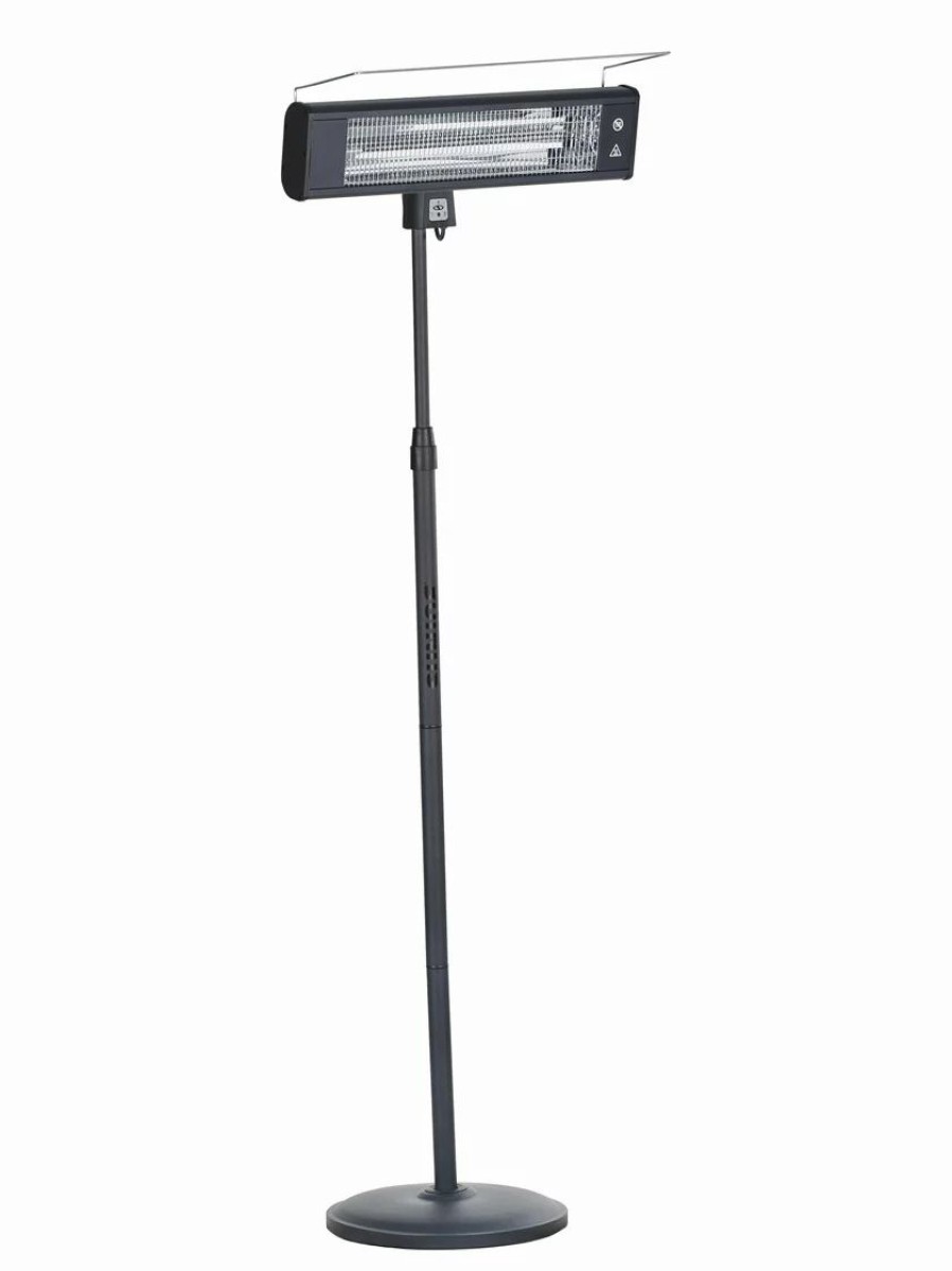 Landscaping Tools & Supplies * | Gsc Sun Joe 1500W Elec. Infrared Od Patio Heater, Adjust Ht. Range, W/Wall Bracket & Cover