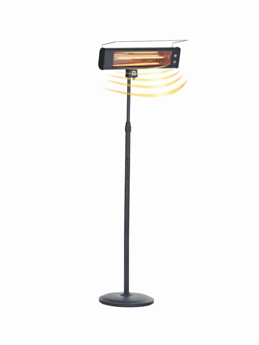 Landscaping Tools & Supplies * | Gsc Sun Joe 1500W Elec. Infrared Od Patio Heater, Adjust Ht. Range, W/Wall Bracket & Cover