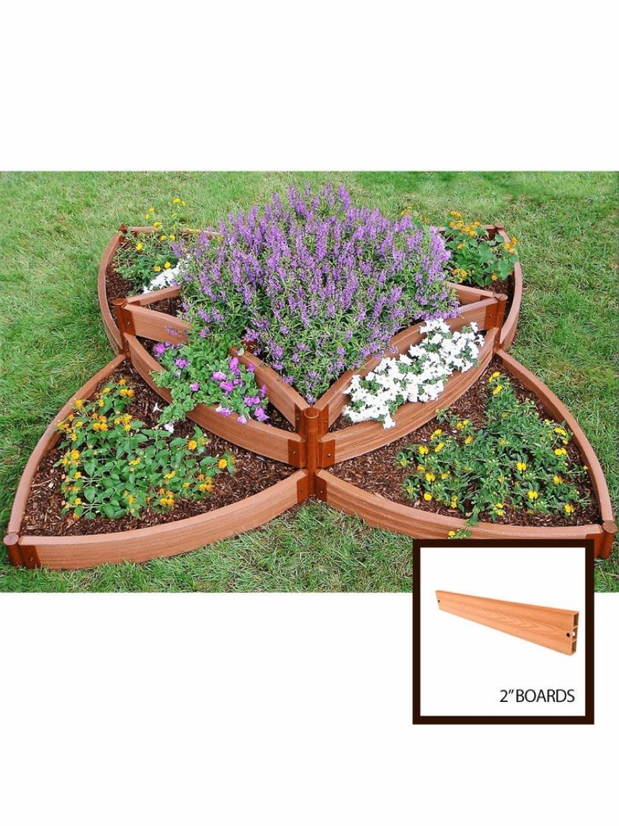 Planters & Raised Beds * | Gsc Classic Sienna Versailles Sunburst Raised Garden Bed With 2 Boards