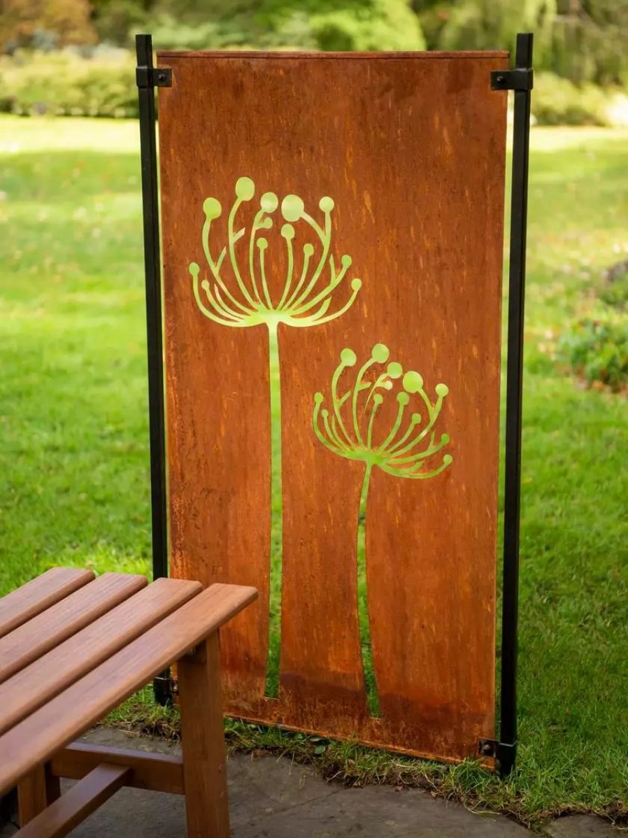 Landscaping Tools & Supplies * | Gsc Queen Anne'S Lace Corten Steel Screen