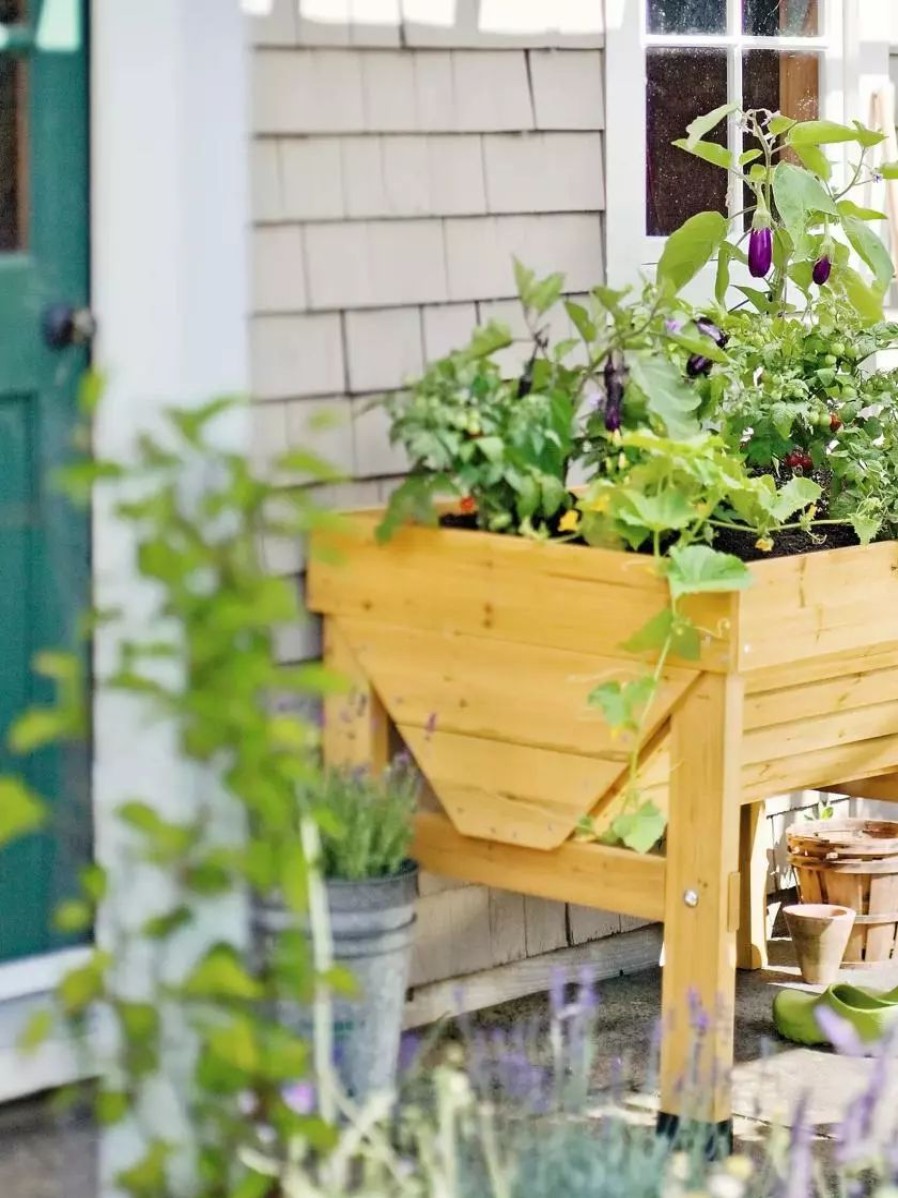 Planters & Raised Beds * | Gsc Compact Vegtrug Patio Garden