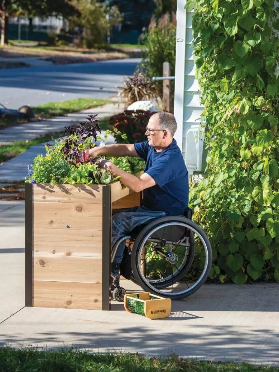 Planters & Raised Beds * | Gsc Wheelchair Accessible Elevated Garden Bed