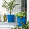 Planters & Raised Beds * | Gsc Viva Round Self-Watering Rolling Planter, 20 Diameter, Set Of 2