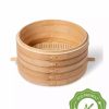 Home & Kitchen * | Gsc Stackable Bamboo Harvest Storage Basket