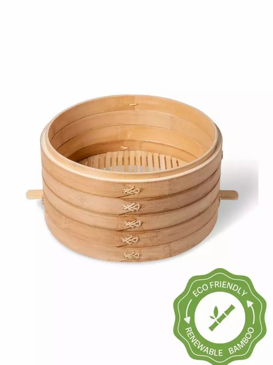 Home & Kitchen * | Gsc Stackable Bamboo Harvest Storage Basket