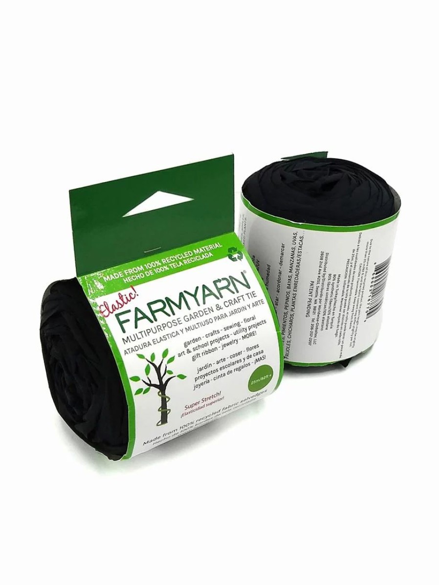 Plant Supports * | Gsc Farmyarn Multipurpose Garden Tie, 2 Pack Black