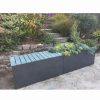 Planters & Raised Beds * | Gsc Nice Aluminum Trough Planters With Bench Top, 20 X46 X40 High