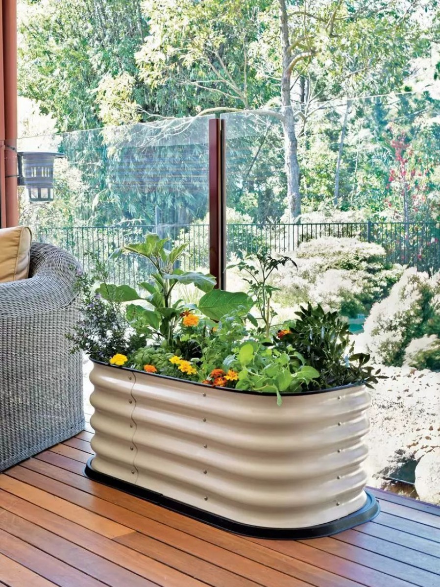 Planters & Raised Beds * | Gsc Birdies Patio Metal Raised Bed With Base