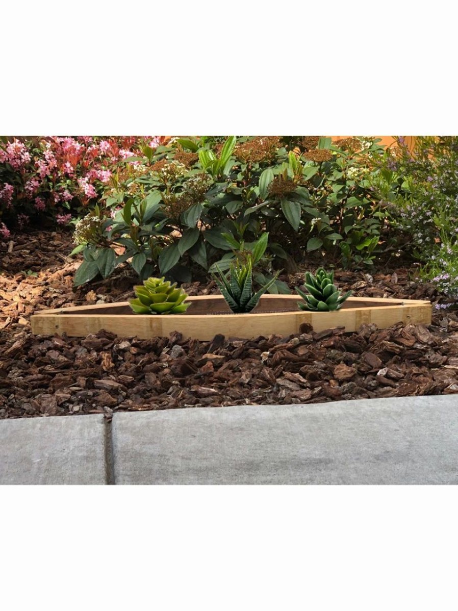 Planters & Raised Beds * | Gsc Wine Barrel Succulent Planter