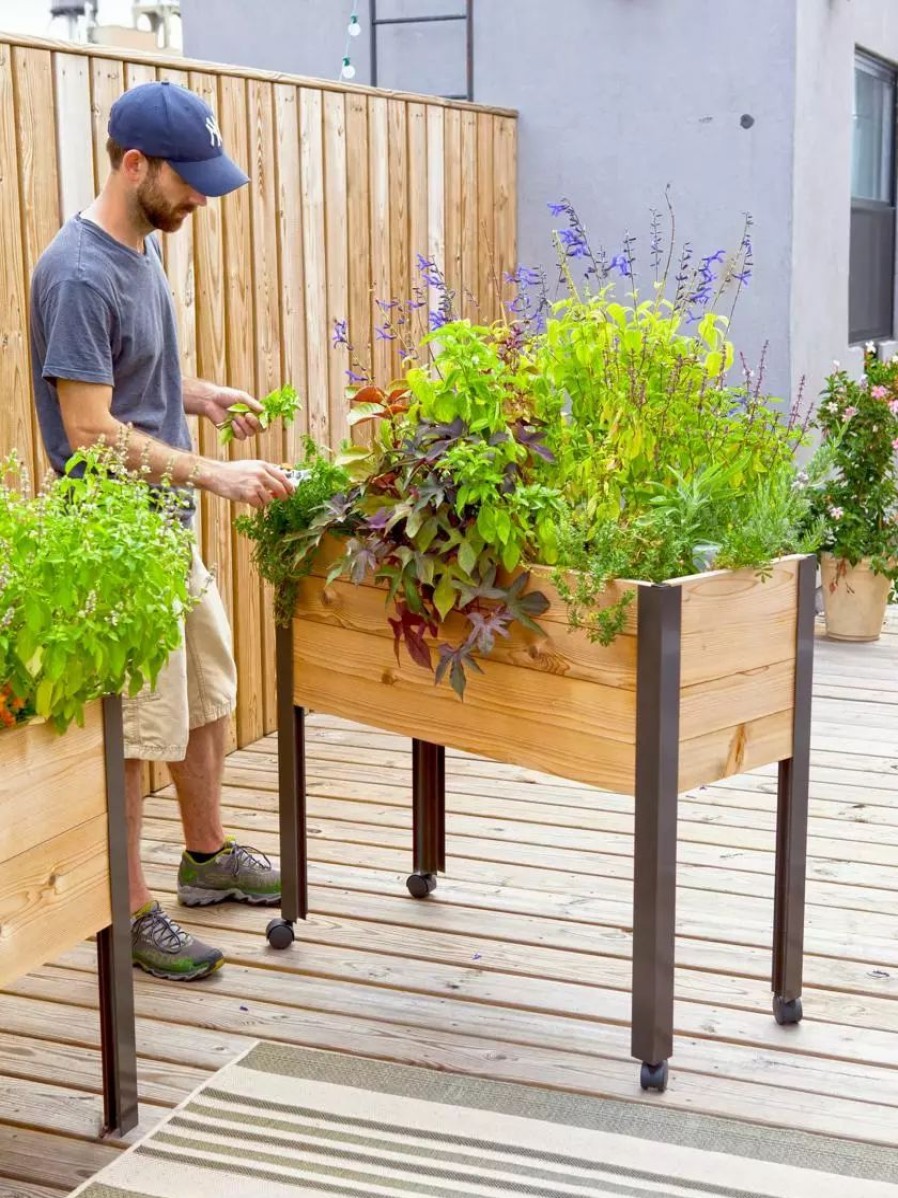 Planters & Raised Beds * | Gsc Rolling Patio Garden