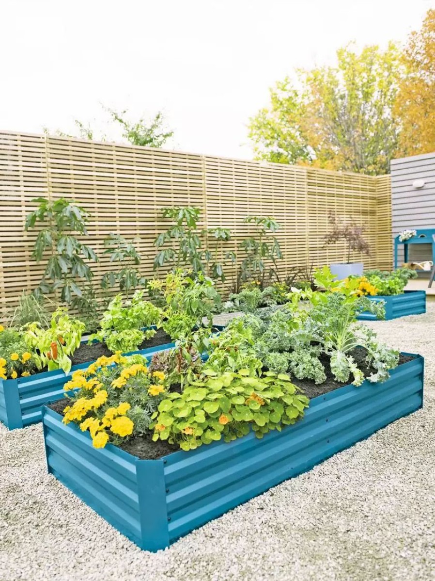 Planters & Raised Beds * | Gsc Demeter Corrugated Metal Raised Bed, 34 X 68