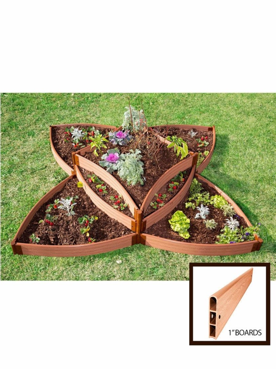 Planters & Raised Beds * | Gsc Classic Sienna Raised Garden Bed Versailles Sunburst With 1 Boards