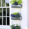 Planters & Raised Beds * | Gsc Galvanized Hanging Triple Planter