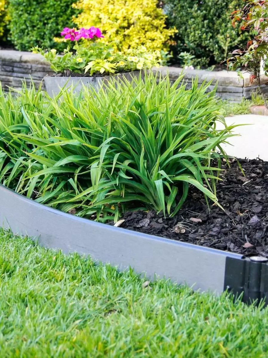 Landscaping Tools & Supplies * | Gsc Curved Composite Landscape Edging Kit With 1 Boards