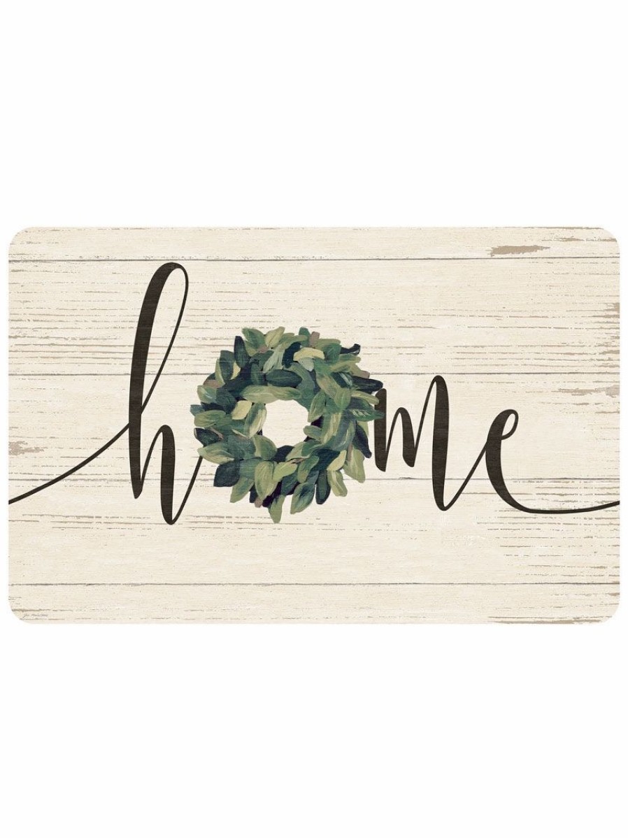 Home & Kitchen * | Gsc Foflor Home With Wreath Mat, 23 X 36