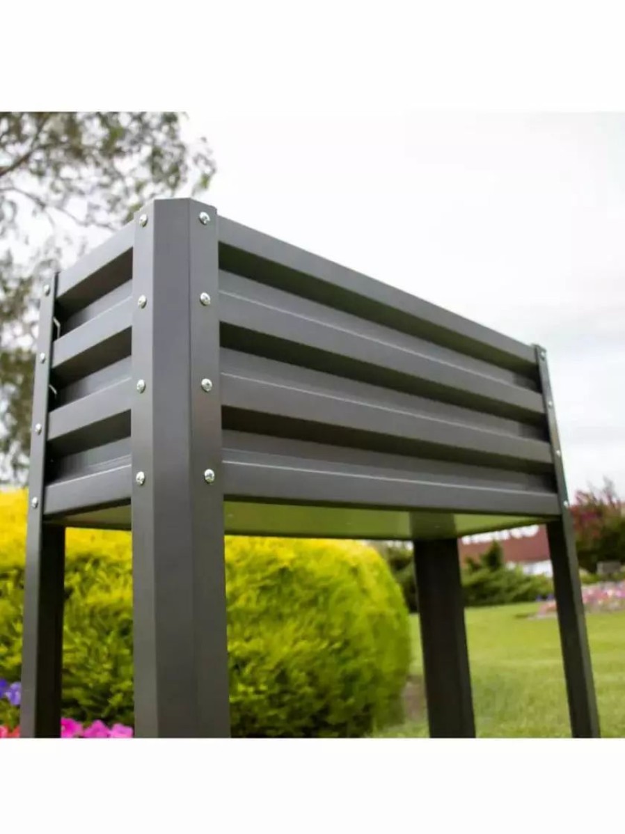 Planters & Raised Beds * | Gsc Metal Double Height Raised Garden Bed