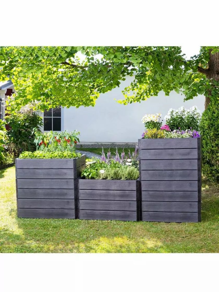 Planters & Raised Beds * | Gsc Ergo Quadro Stacking Raised Beds