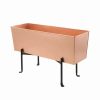 Planters & Raised Beds * | Gsc Achla Designs Copper Flower Box With Folding Stand