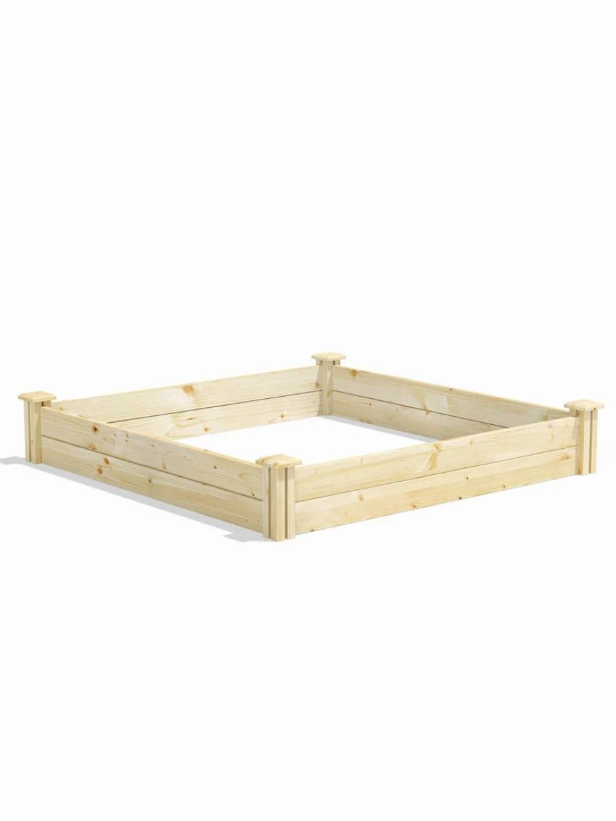 Planters & Raised Beds * | Gsc Pine Raised Garden Beds, 4'X4