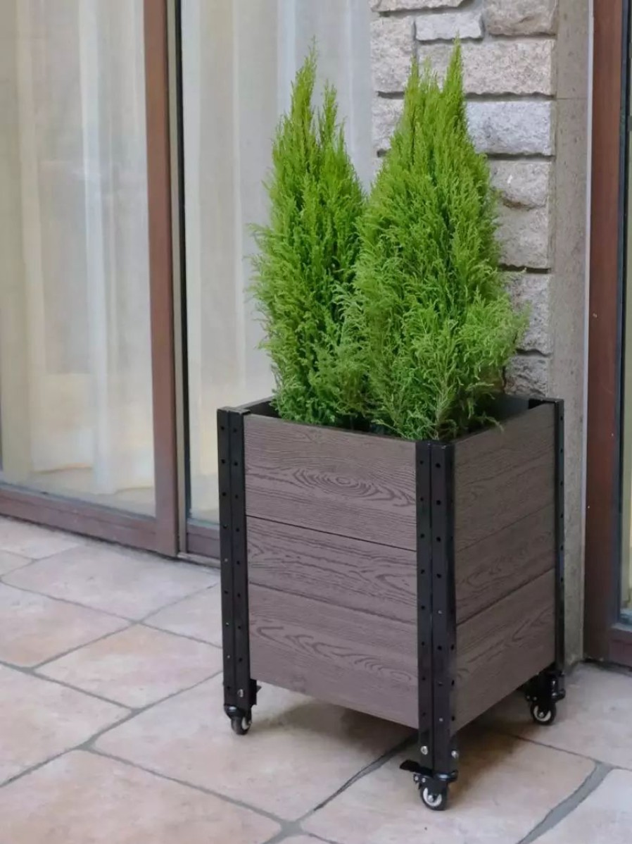 Planters & Raised Beds * | Gsc Mobile Deep Root Corner Planter