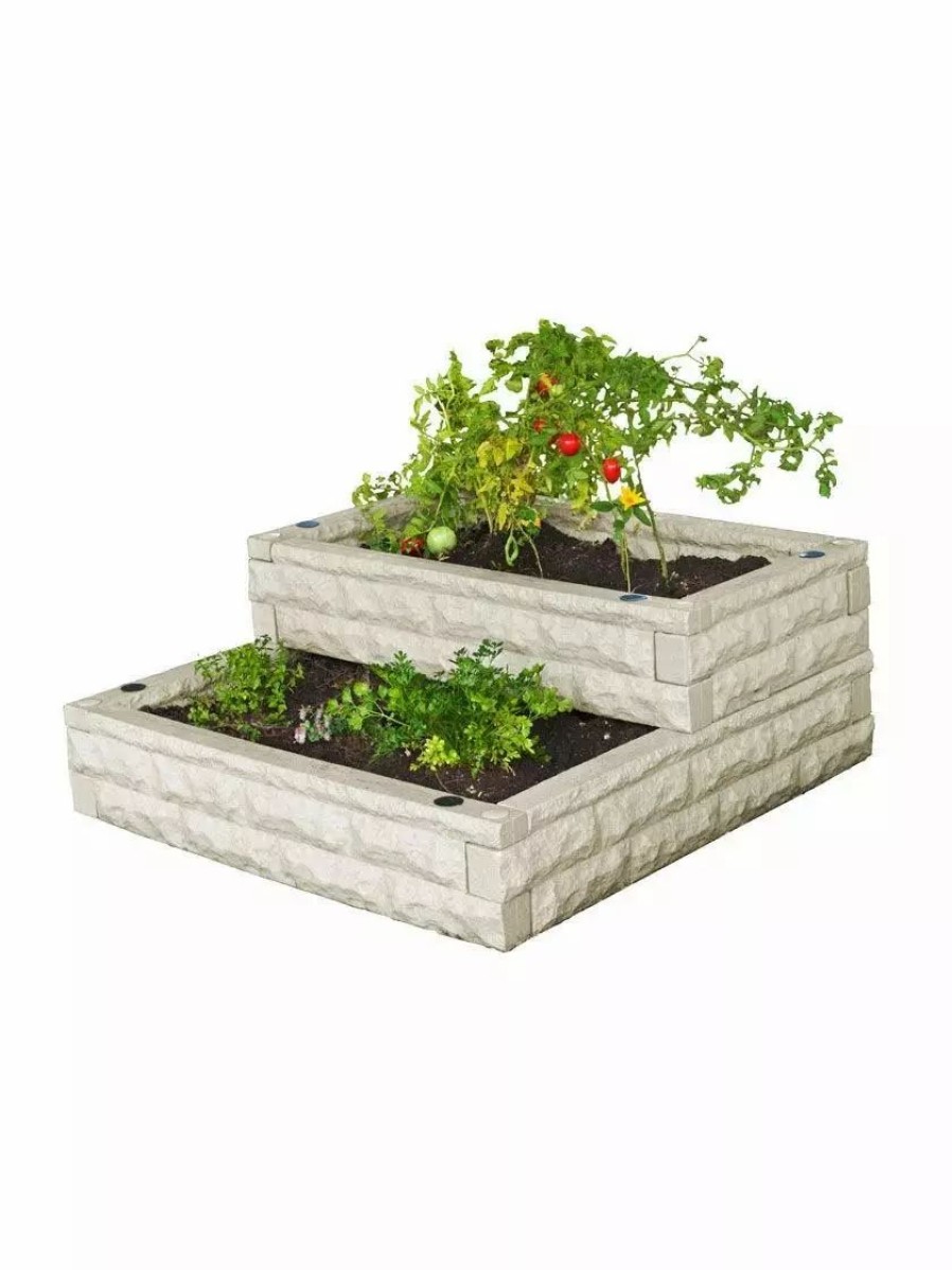 Planters & Raised Beds * | Gsc Garden Wizard Cascade Self-Watering Raised Bed, 4 X 4