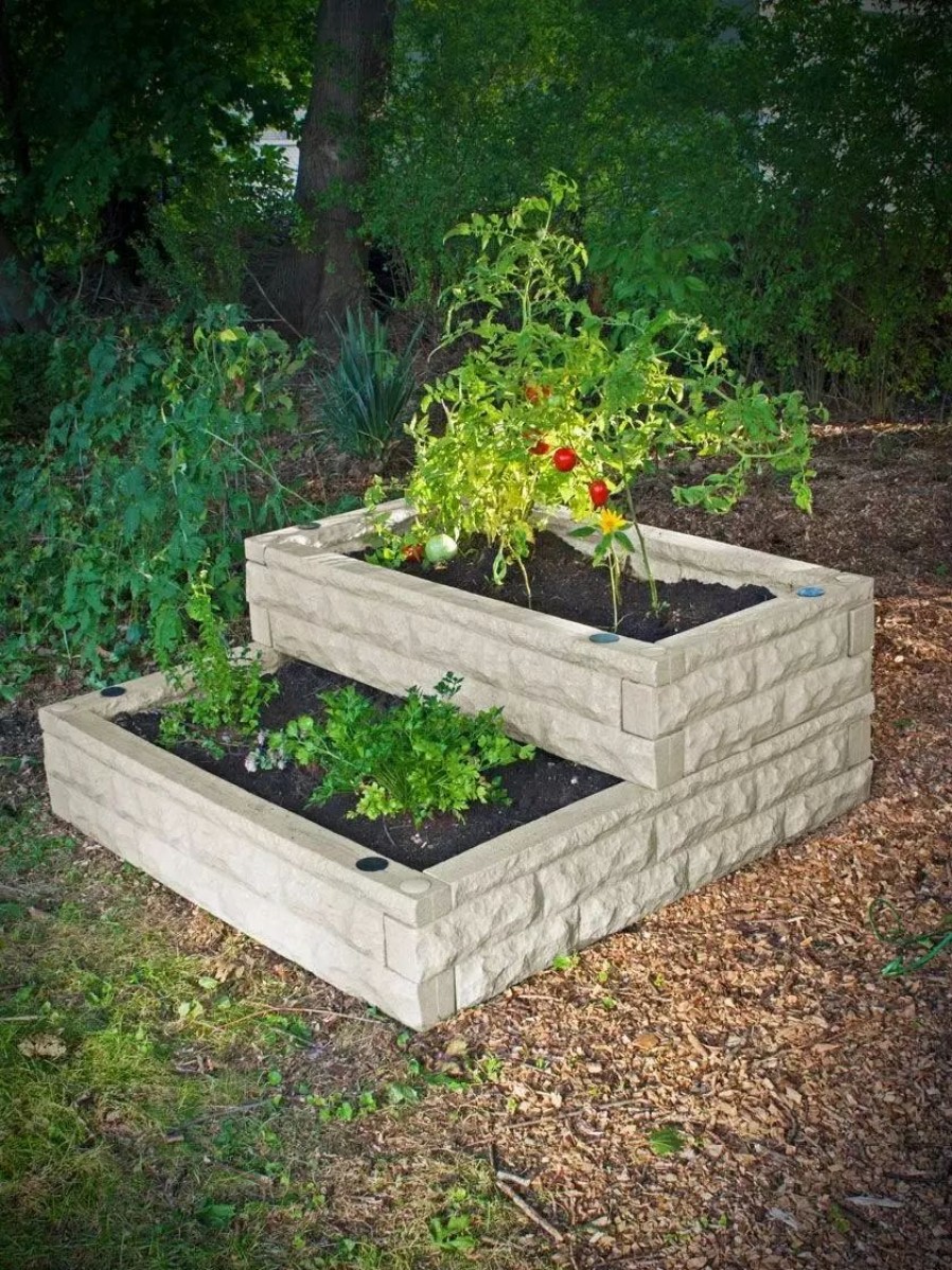 Planters & Raised Beds * | Gsc Garden Wizard Cascade Self-Watering Raised Bed, 4 X 4