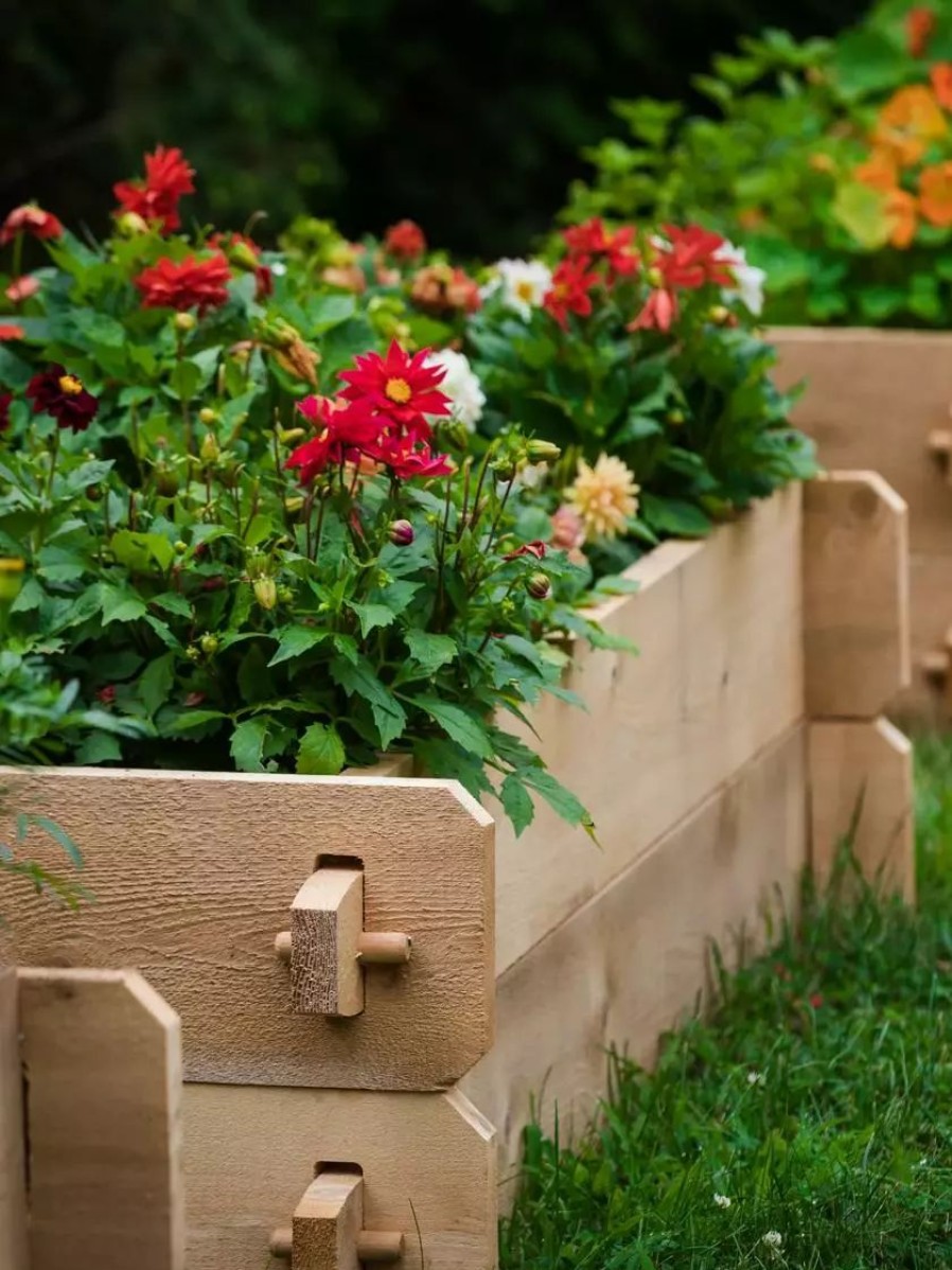 Planters & Raised Beds * | Gsc Farmstead Cedar Raised Garden Beds, 2