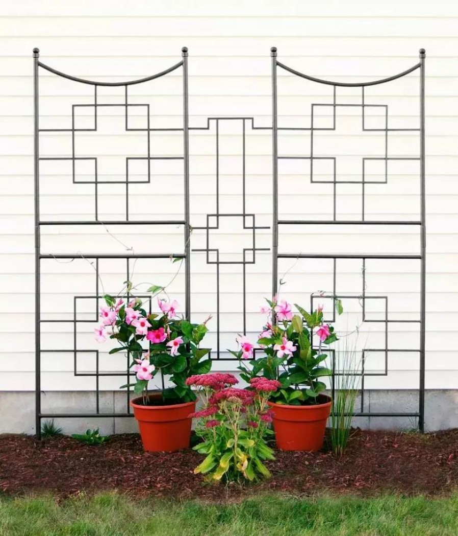 Plant Supports * | Gsc Achla Designs Square-On-Squares Trellis